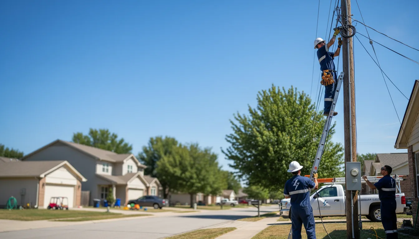 Residential electrician providing installation services in Altona, IL
